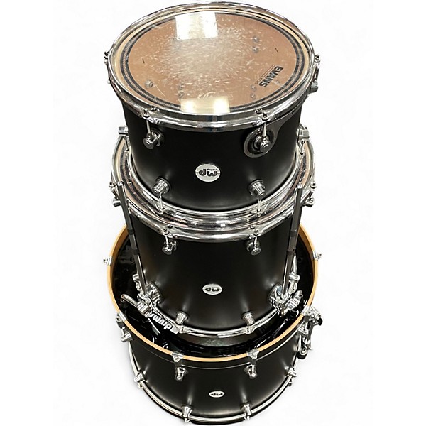 Used DW 3 Piece Design Series Black Drum Kit