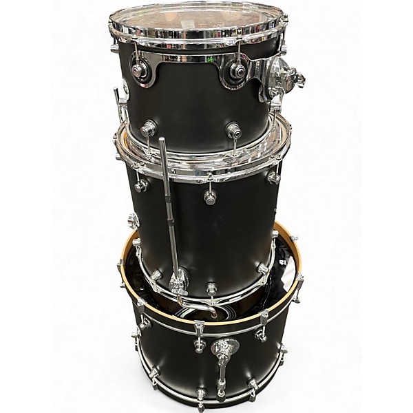 Used DW 3 Piece Design Series Black Drum Kit