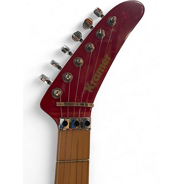 Used Kramer 1984 Red Solid Body Electric Guitar