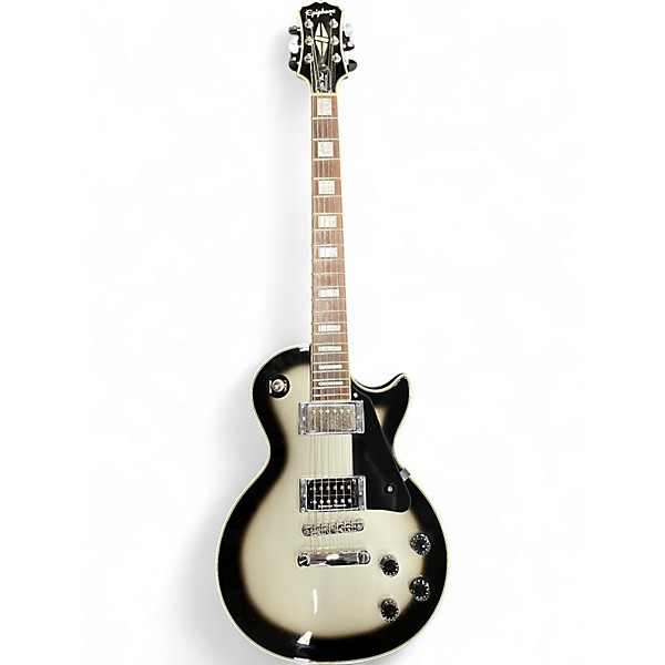 Used Epiphone Les Paul Custom Silverburst Solid Body Electric Guitar