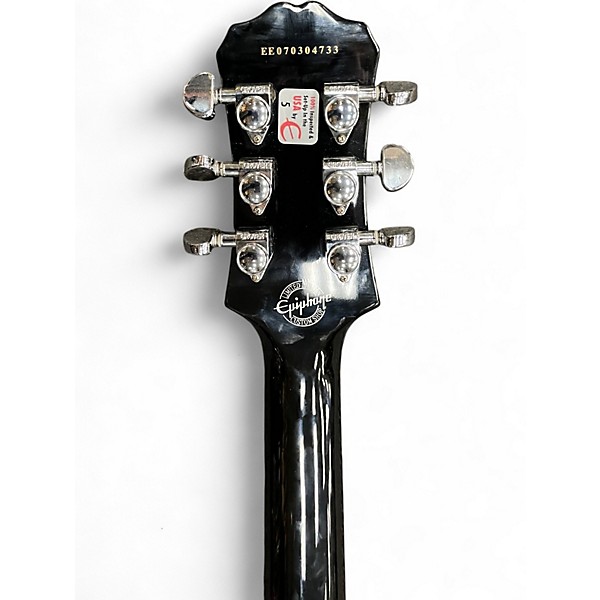 Used Epiphone Les Paul Custom Silverburst Solid Body Electric Guitar