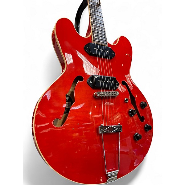 Used The Heritage H530 Trans Cherry Hollow Body Electric Guitar