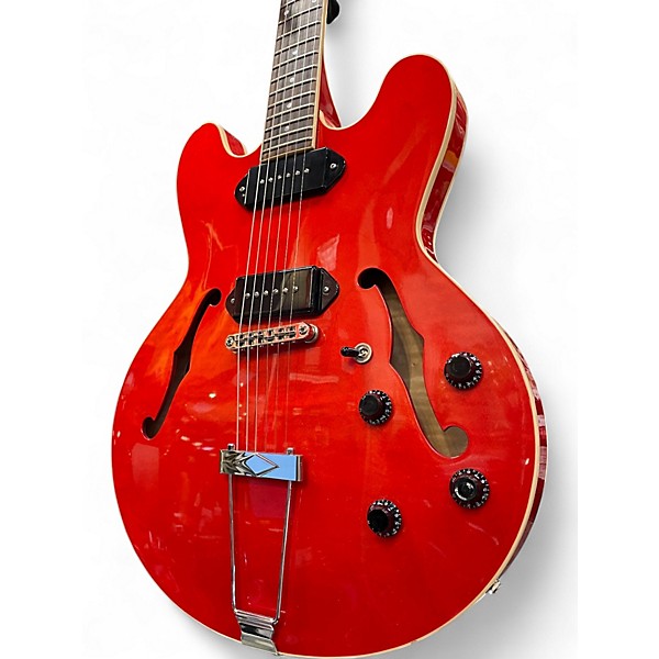 Used The Heritage H530 Trans Cherry Hollow Body Electric Guitar
