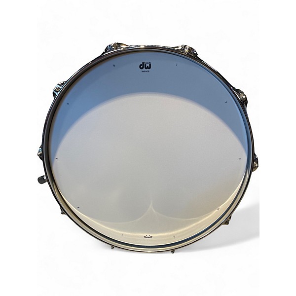 Used DW 6.5X14 Smooth Brass Snare BRASS Drum