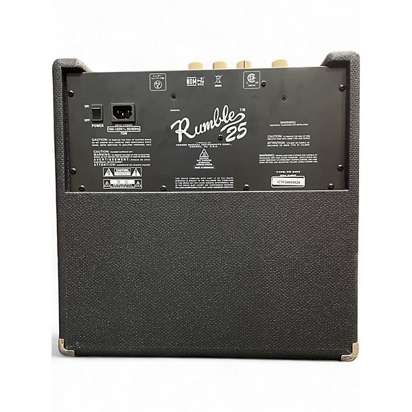Used Fender Rumble 25 25W 1x8 Bass Combo Amp