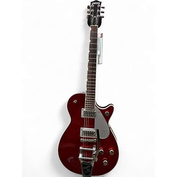 Used 2020 Gretsch Guitars G6129T-1957 1957 Reissue Silver Jet Bigsby Silver Sparkle Solid Body Electric Guitar