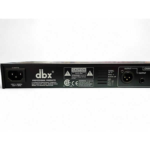 Used dbx 215 Dual 15-Band Graphic Equalizer