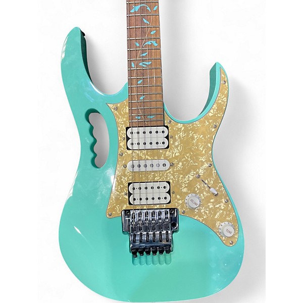 Used Ibanez JEM70V Steve Vai Signature Signature Green Solid Body Electric Guitar
