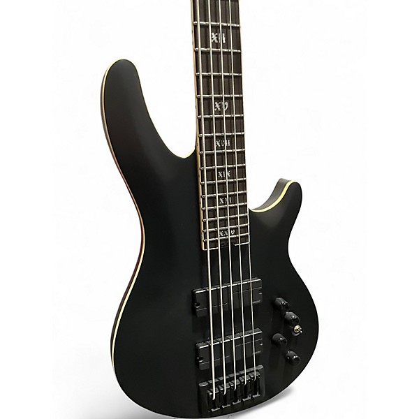 Used Schecter Guitar Research SLS ELITE-5 Satin Black Electric Bass Guitar