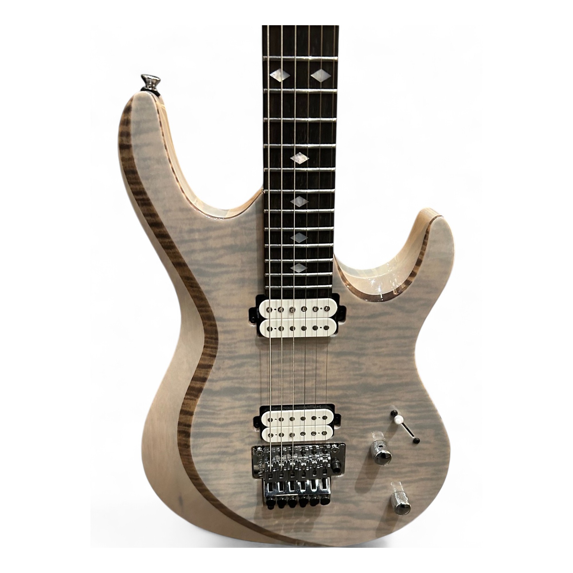 ギター Kiesel Aries6 Used Kiesel Aries 6 White Burst Solid Body Electric Guitar White