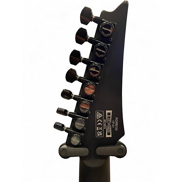 Used Ibanez RGRB720 Satin Black Solid Body Electric Guitar