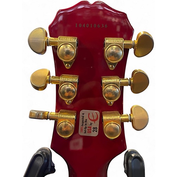 Used Epiphone Les Paul Custom Cherry Sunburst Solid Body Electric Guitar