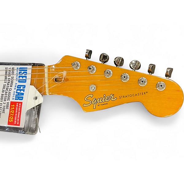 Used Squier Classic Vibe 1950S Stratocaster 2 Tone Sunburst Solid Body Electric Guitar