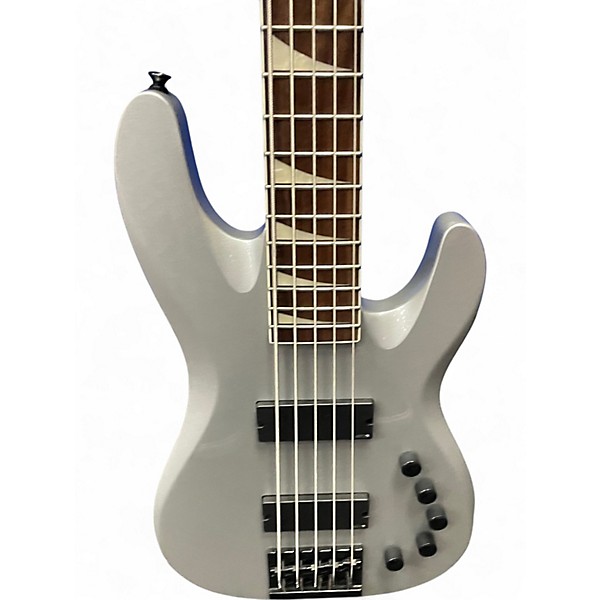Used Jackson Dave Ellefson Signature CBX 5 String Gray Electric Bass Guitar
