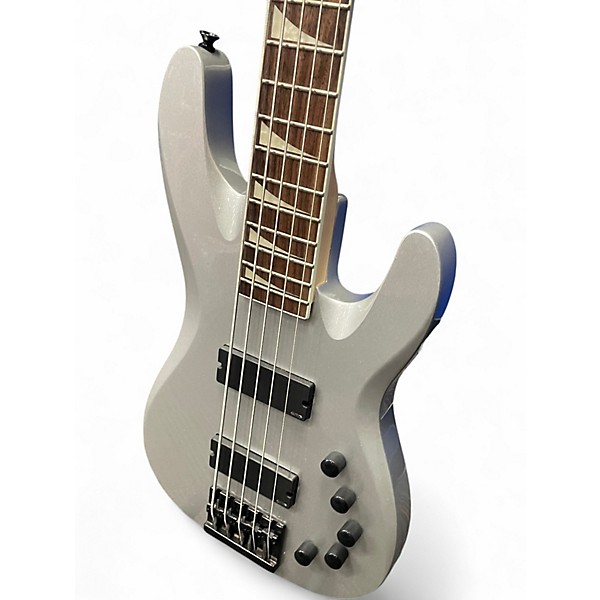 Used Jackson Dave Ellefson Signature CBX 5 String Gray Electric Bass Guitar