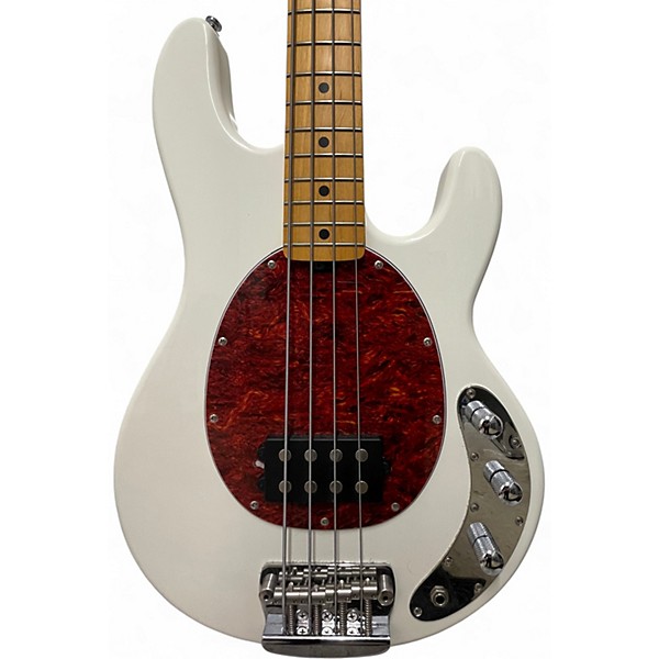 Used Sterling by Music Man RAY24C White Electric Bass Guitar