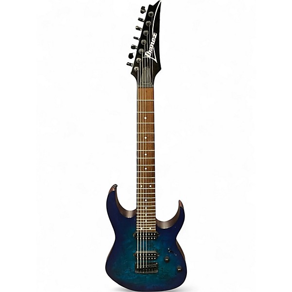 Used Ibanez RG7421PB BLUE BURST Solid Body Electric Guitar