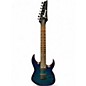 Used Ibanez RG7421PB BLUE BURST Solid Body Electric Guitar thumbnail