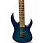 Used Ibanez RG7421PB BLUE BURST Solid Body Electric Guitar