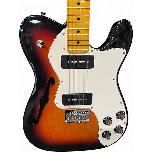 Used Fender MOD PLYR TELE THLN DLX 3TSB burst Solid Body Electric Guitar