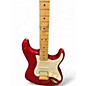 Used Fender ASH SULTANA STRATOCASTER Transparent Cherry Solid Body Electric Guitar