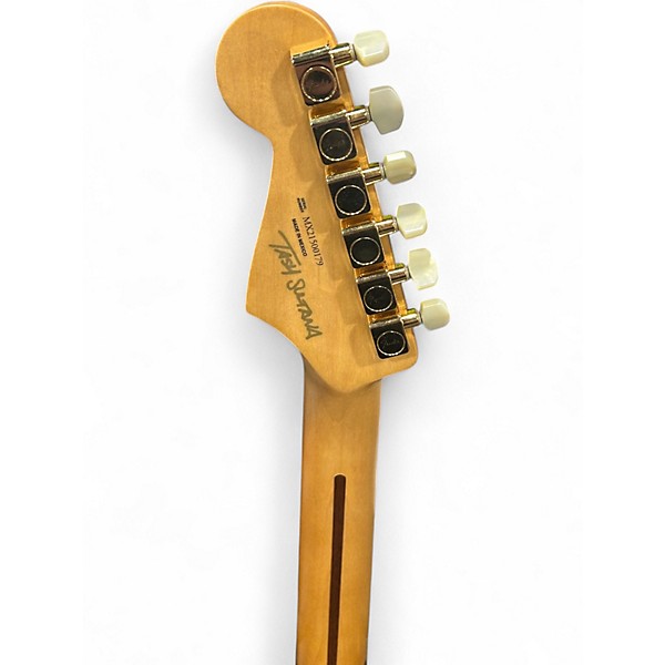 Used Fender ASH SULTANA STRATOCASTER Transparent Cherry Solid Body Electric Guitar