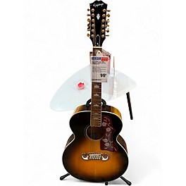Used Epiphone J200 2 Tone Sunburst 12 String Acoustic Electric Guitar