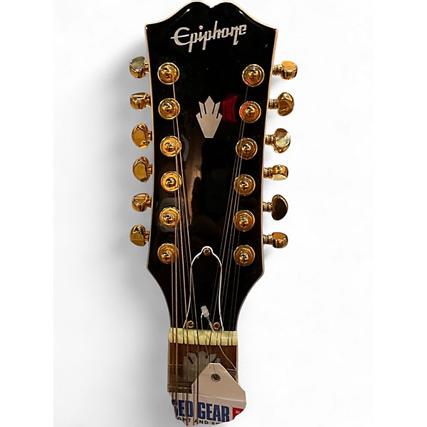 Used Epiphone J200 2 Tone Sunburst 12 String Acoustic Electric Guitar