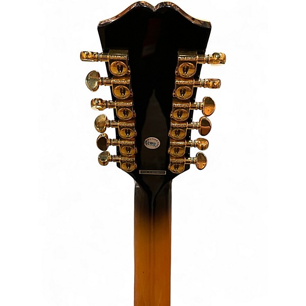 Used Epiphone J200 2 Tone Sunburst 12 String Acoustic Electric Guitar