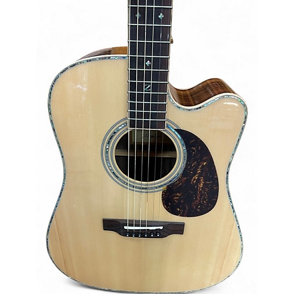 Used Zager ZAD-900CE Natural Acoustic Electric Guitar