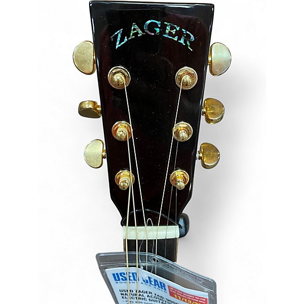Used Zager ZAD-900CE Natural Acoustic Electric Guitar