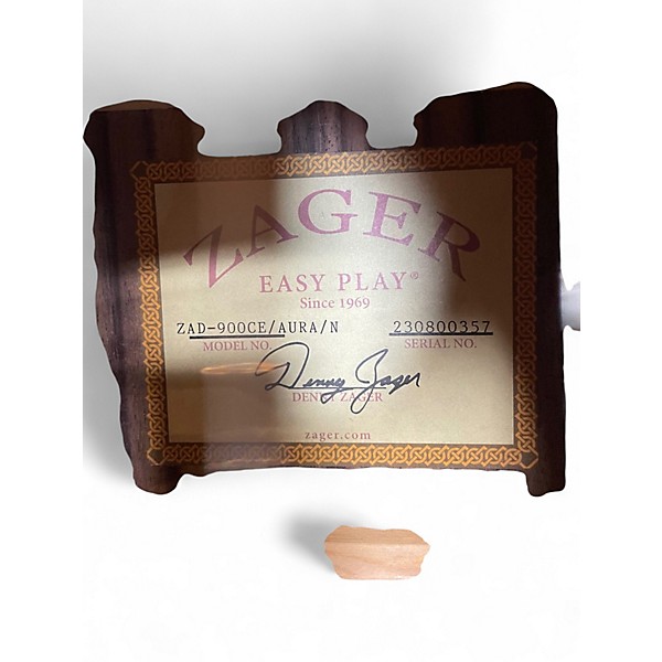 Used Zager ZAD-900CE Natural Acoustic Electric Guitar