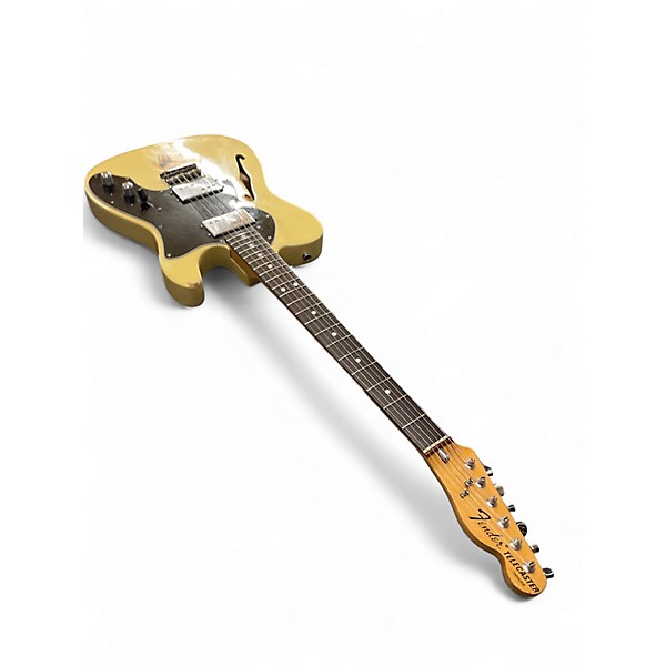 Vintage 1974 Fender Thinline Telecaster Cream Hollow Body Electric Guitar