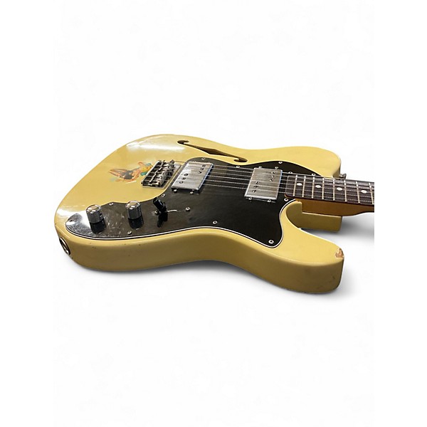 Vintage 1974 Fender Thinline Telecaster Cream Hollow Body Electric Guitar