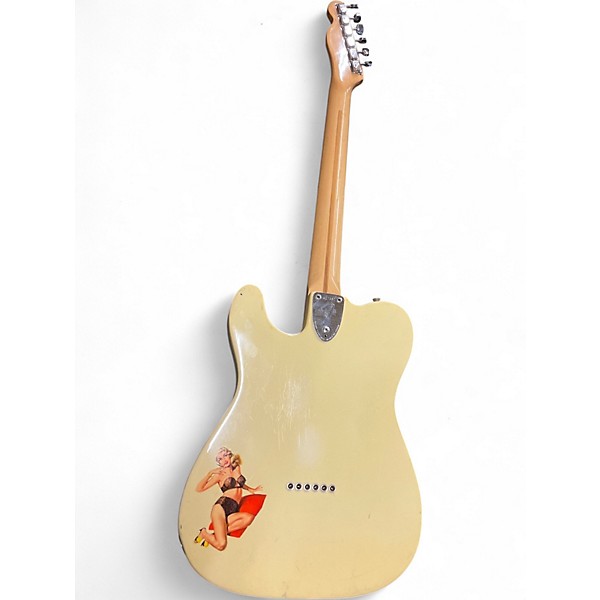 Vintage 1974 Fender Thinline Telecaster Cream Hollow Body Electric Guitar
