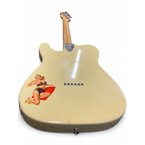 Vintage 1974 Fender Thinline Telecaster Cream Hollow Body Electric Guitar