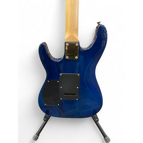 Used Harley Benton PROGRESSIVE SERIES Sapphire Blue Trans Solid Body Electric Guitar