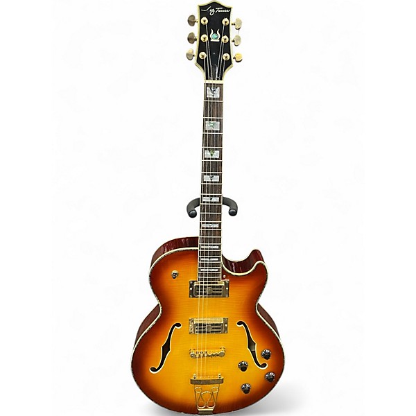 Used Jay Turser SEMI HOLLOW SUNBURST Hollow Body Electric Guitar