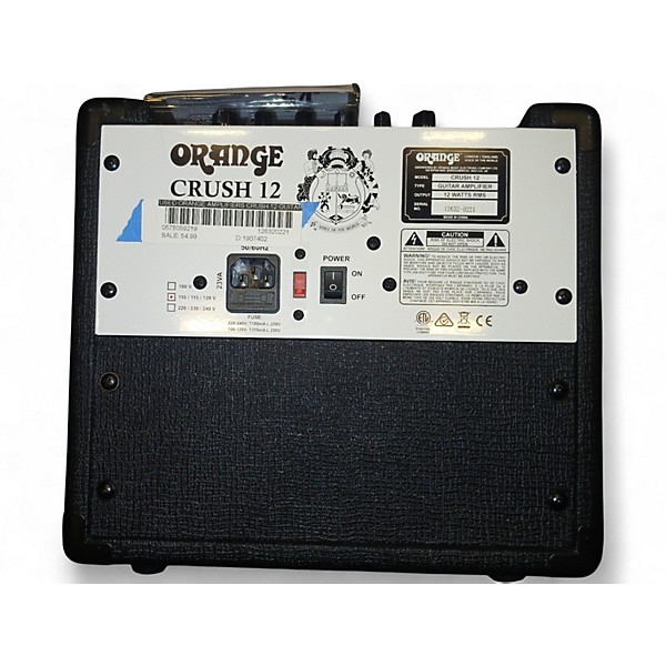 Used Orange Amplifiers Crush 12 Guitar Combo Amp