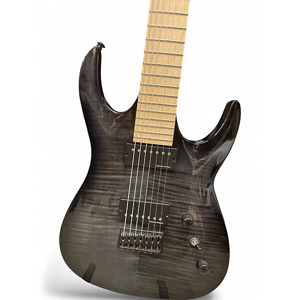 Used Agile septor elite 727 black flame Solid Body Electric Guitar