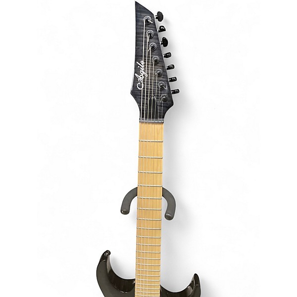 Used Agile septor elite 727 black flame Solid Body Electric Guitar