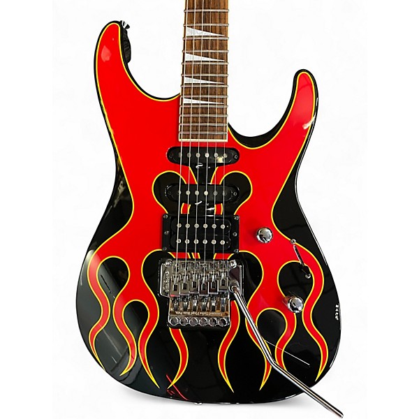 Used 1991 Jackson DK2 Pro Dinky HOT ROD FLAMES Solid Body Electric