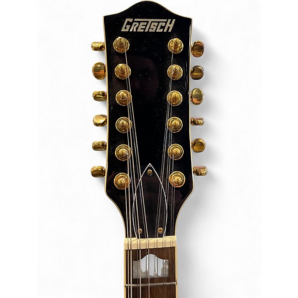 Used Gretsch Guitars G5422G 12 String Black and Gold Hollow Body Electric Guitar
