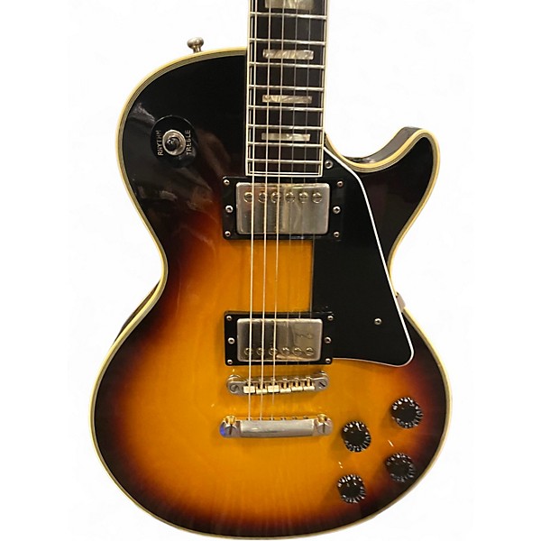 Vintage 1970s Hohner Les Paul Copy 2 Tone Sunburst Solid Body Electric Guitar