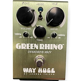 Used Way Huge Electronics WHE202 Green Rhino Overdrive Effect Pedal
