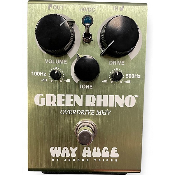 Used Way Huge Electronics WHE202 Green Rhino Overdrive Effect Pedal