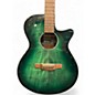 Used Ibanez aeg70-ebh tans green Acoustic Electric Guitar