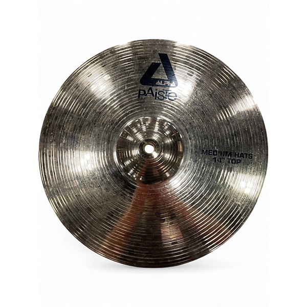 Used Paiste 14in Alpha Medium Hi Hat Pair Cymbal
