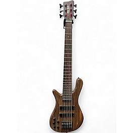 Used Blue Rock zebrawood Natural Electric Bass Guitar