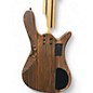 Used Blue Rock zebrawood Natural Electric Bass Guitar